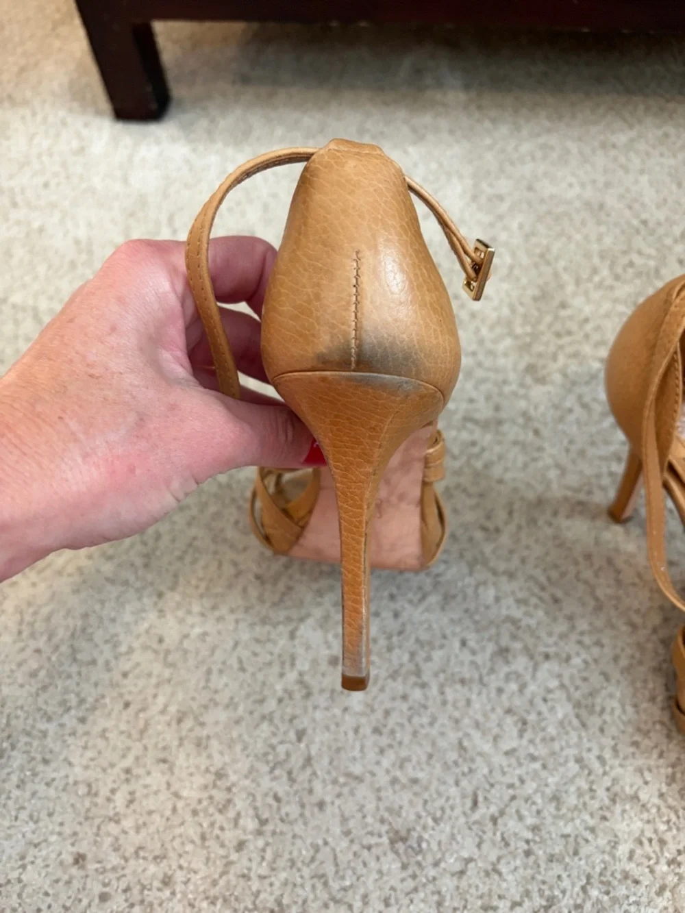 Tory Burch Strappy Sandals in “Royal Tan”, 8